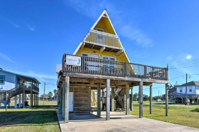 A-Frame Home with Deck - 2 Blocks to Surfside Beach!